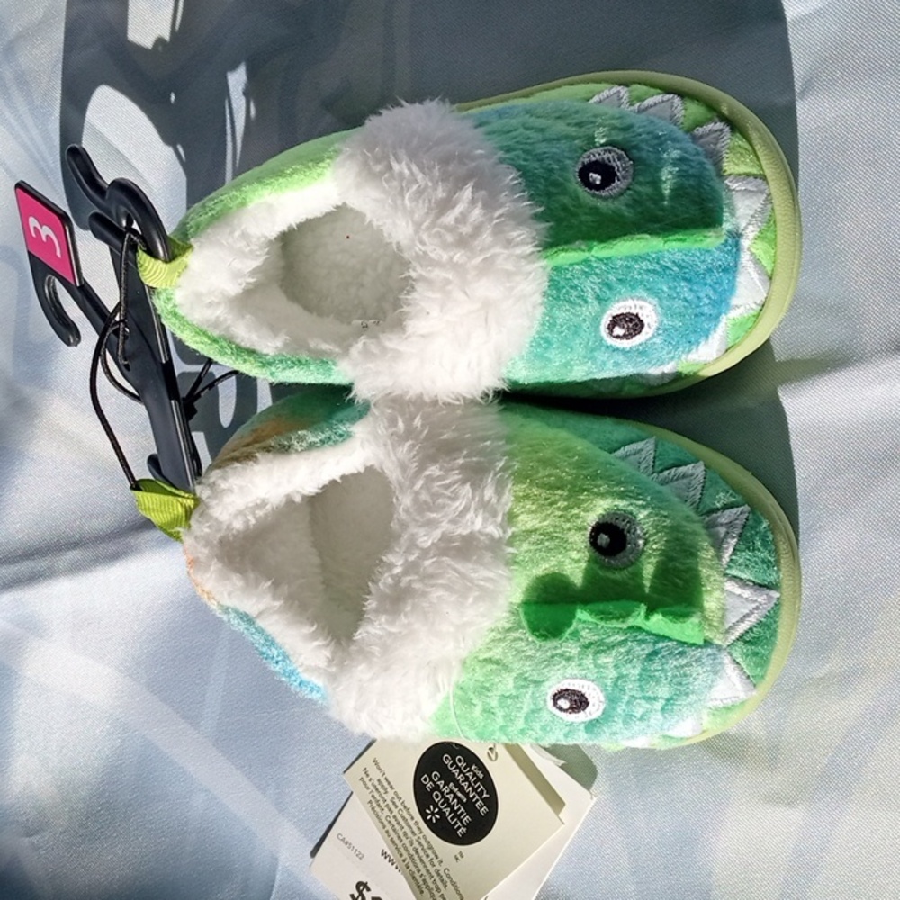 NWT Baby Dino size 3 Slippers